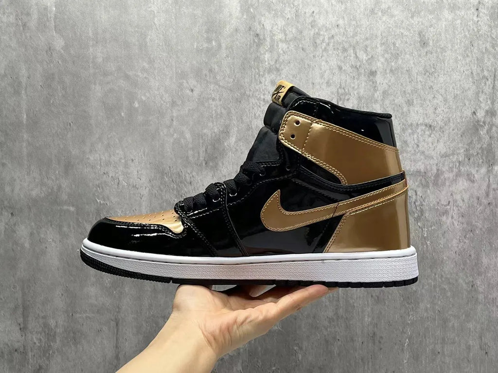 nike Air Jordan 1 Black Gold - Hình 6