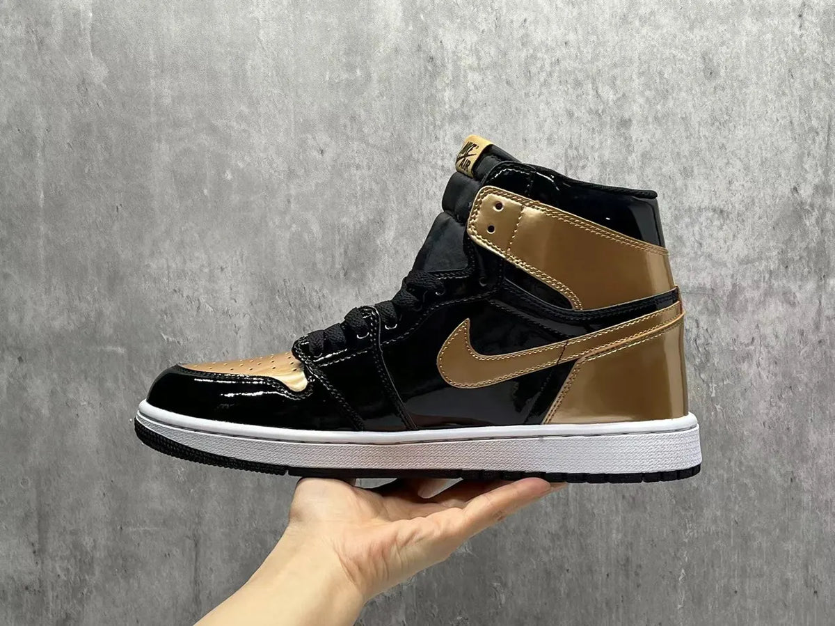nike Air Jordan 1 Black Gold - Hình 6