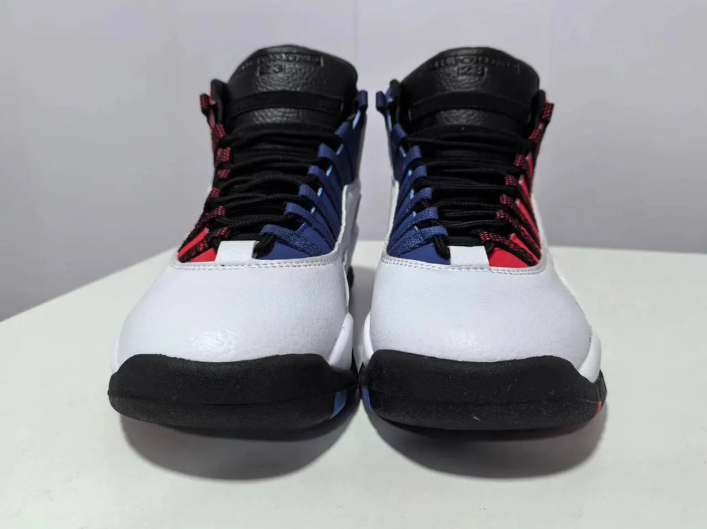 classic Air Jordan 10 Retro White/Red - Hình 2
