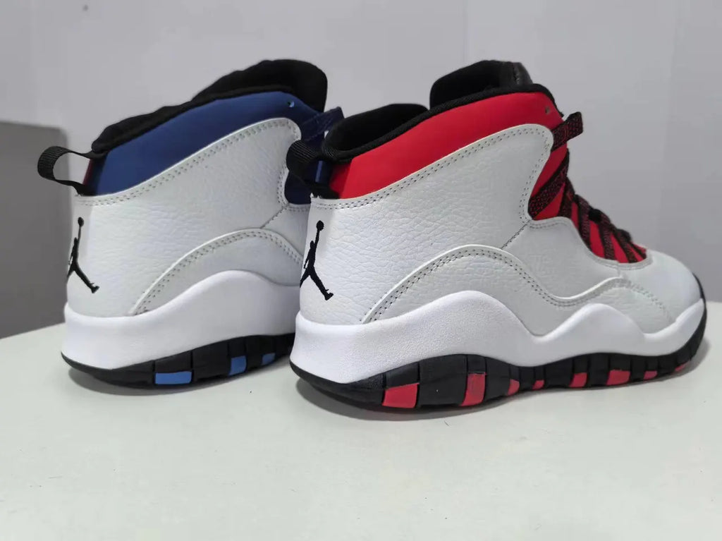 classic Air Jordan 10 Retro White/Red - Hình 3
