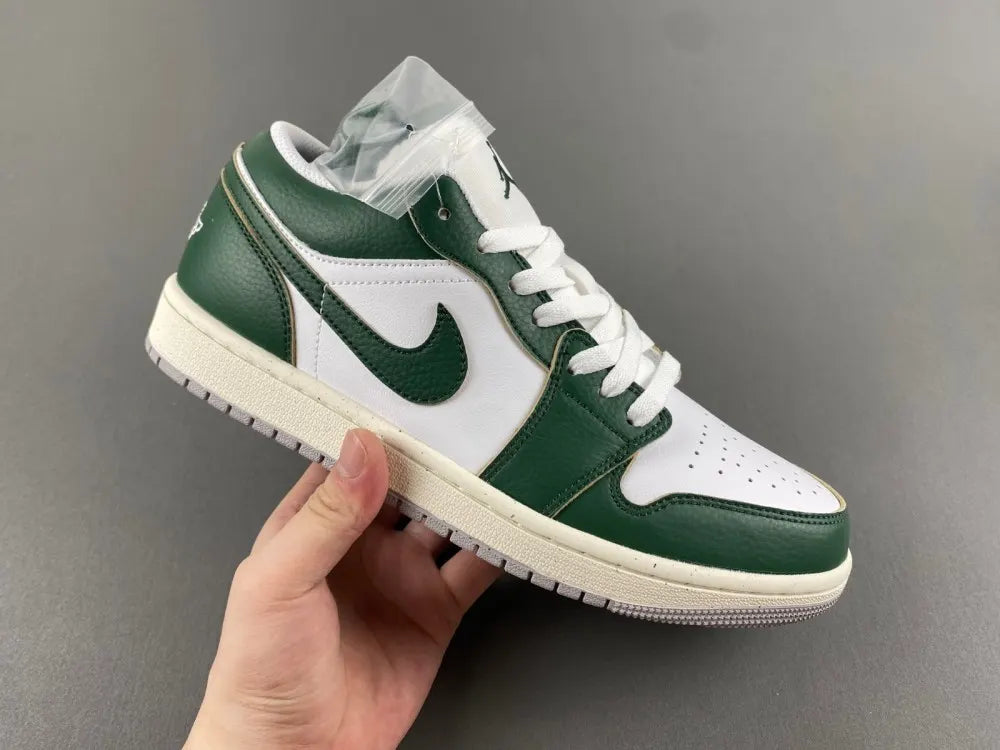 premium Air Jordan 1 Low Pine Green
