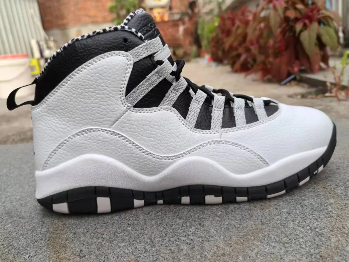 Air Jordan 10 White/Black - Hình 4