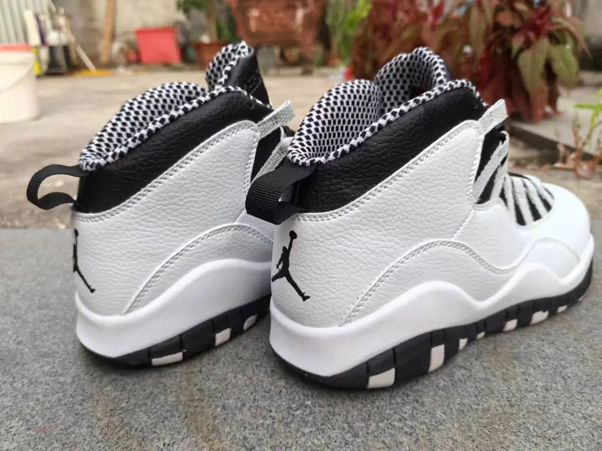 Air Jordan 10 White/Black - Hình 3