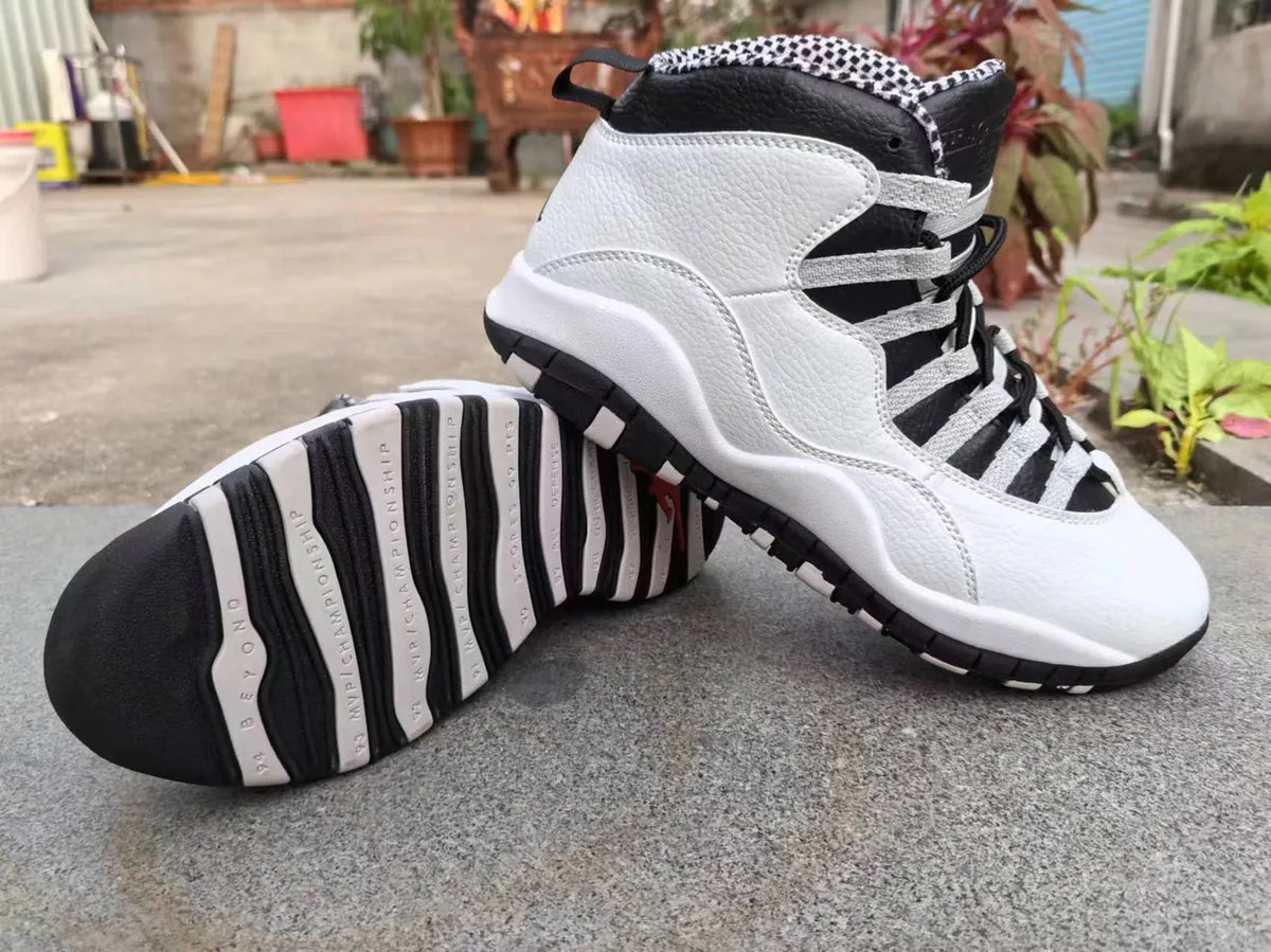 Air Jordan 10 White/Black - Hình 2