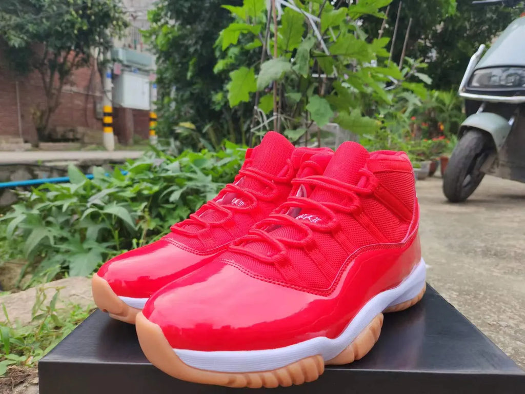 premium Air Jordan 11 Retro Red - Hình 4