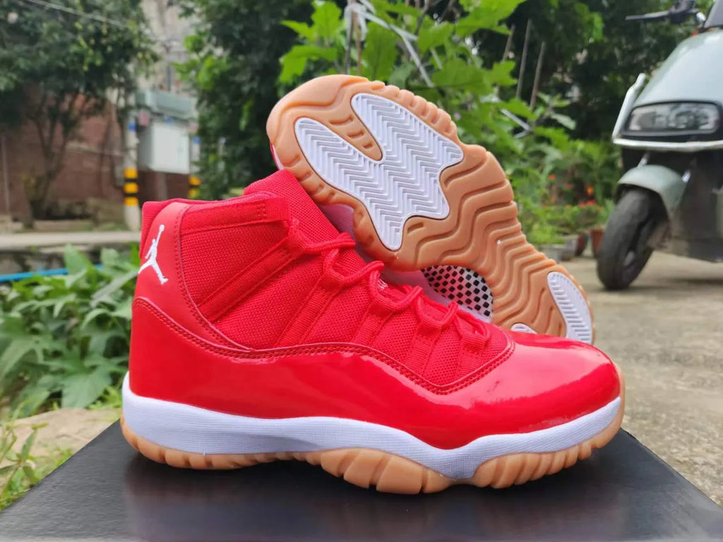 premium Air Jordan 11 Retro Red - Hình 3