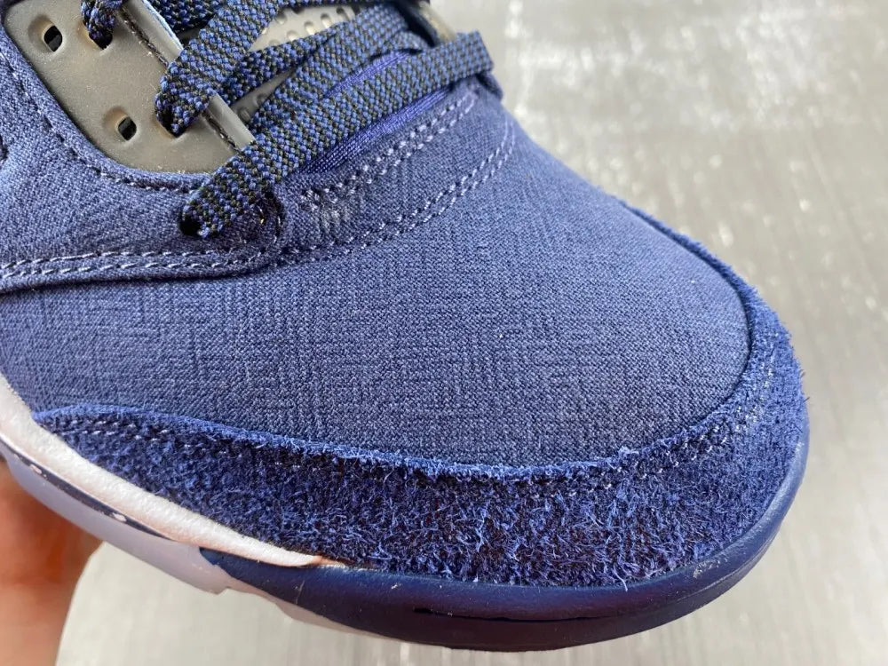 premium retro Air Jordan 5 Blue Suede - Hình 13