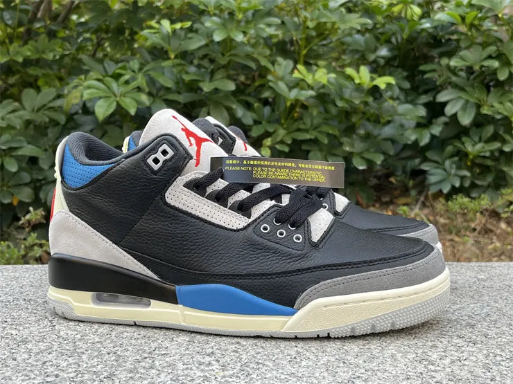 Air Jordan 3 Retro Black/Blue - Hình 6