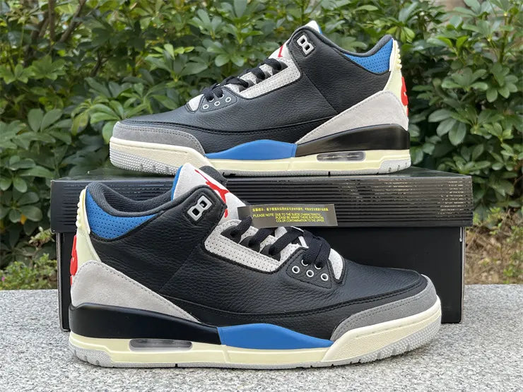 Air Jordan 3 Retro Black/Blue - Hình 9