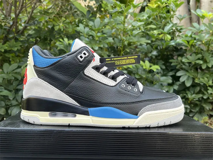 Air Jordan 3 Retro Black/Blue - Hình 17