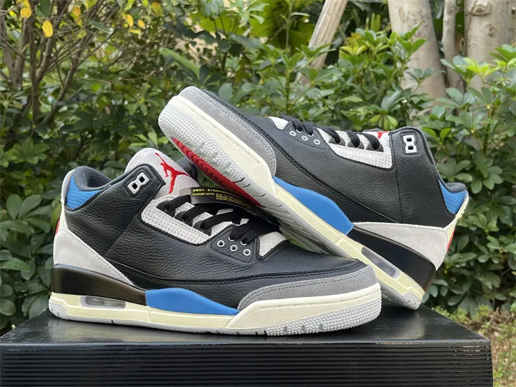 Air Jordan 3 Retro Black/Blue - Hình 15
