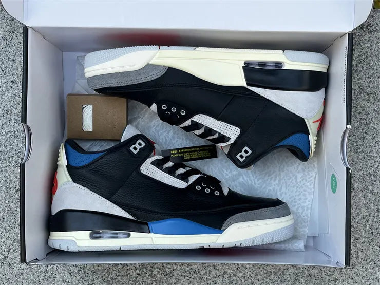 Air Jordan 3 Retro Black/Blue - Hình 18