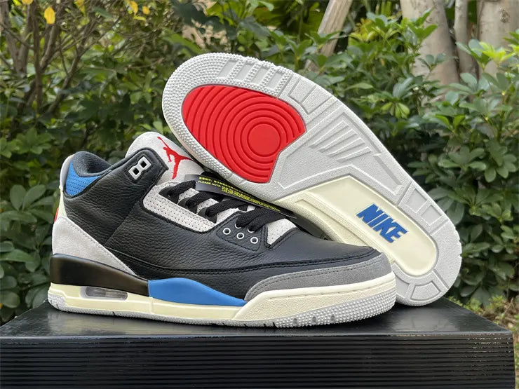 Air Jordan 3 Retro Black/Blue - Hình 16
