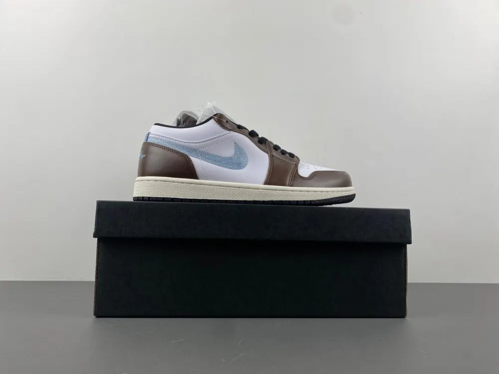 Air Jordan 1 Low White/Brown - Hình 3