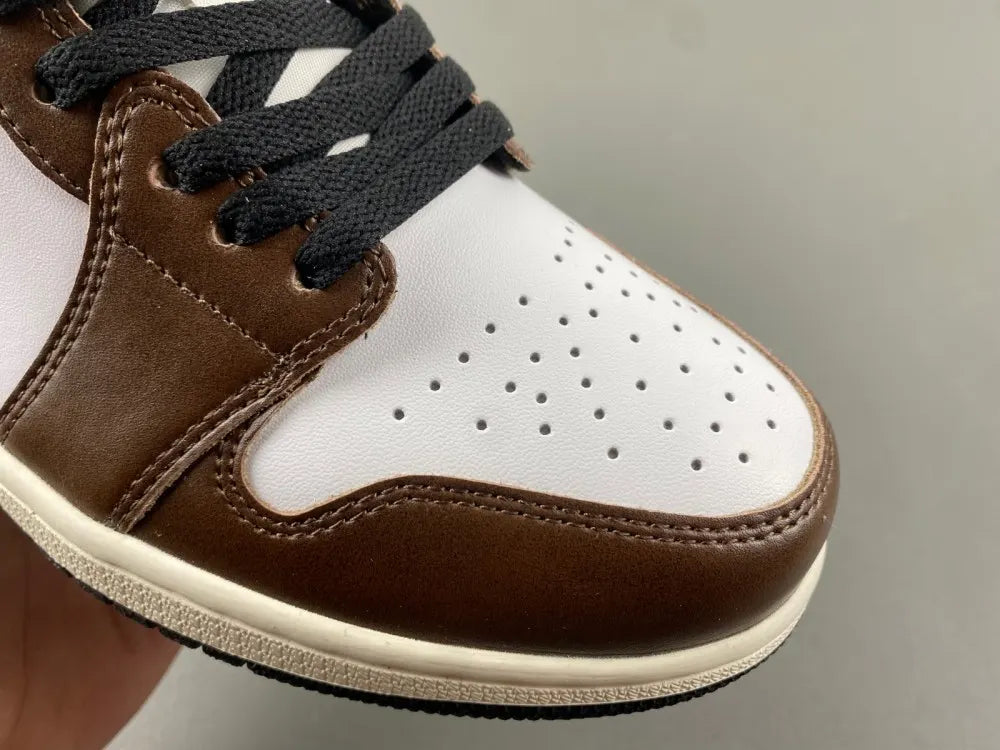 Air Jordan 1 Low White/Brown - Hình 15