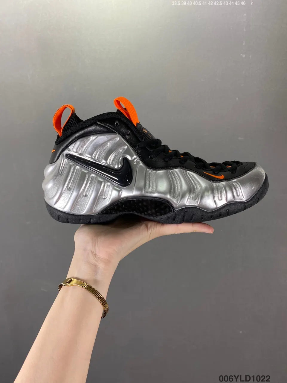 Air Foamposite Pro Silver - Hình 8
