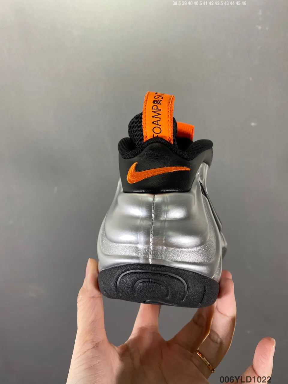 Air Foamposite Pro Silver - Hình 5