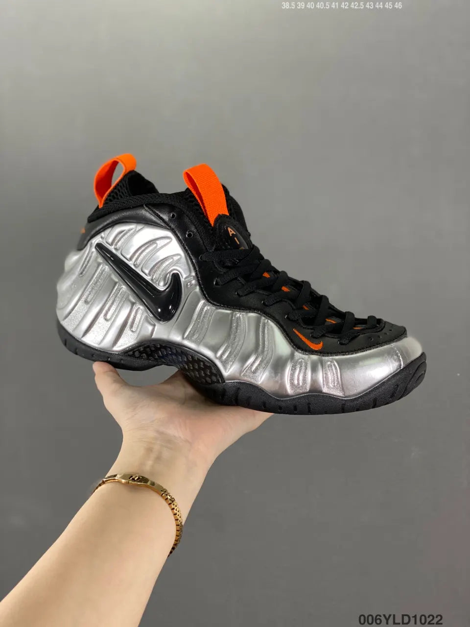 Air Foamposite Pro Silver - Hình 7