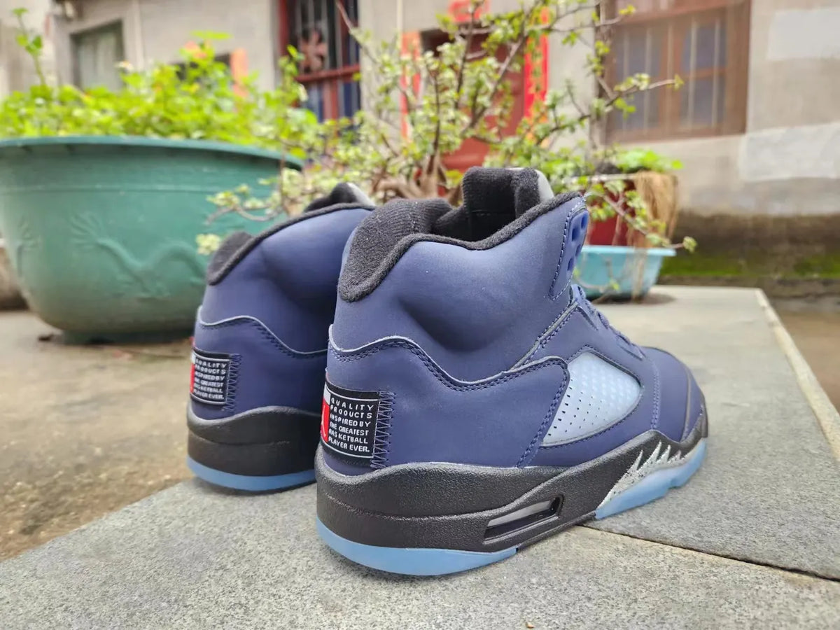 retro Air Jordan 5 Blue Suede - Hình 2