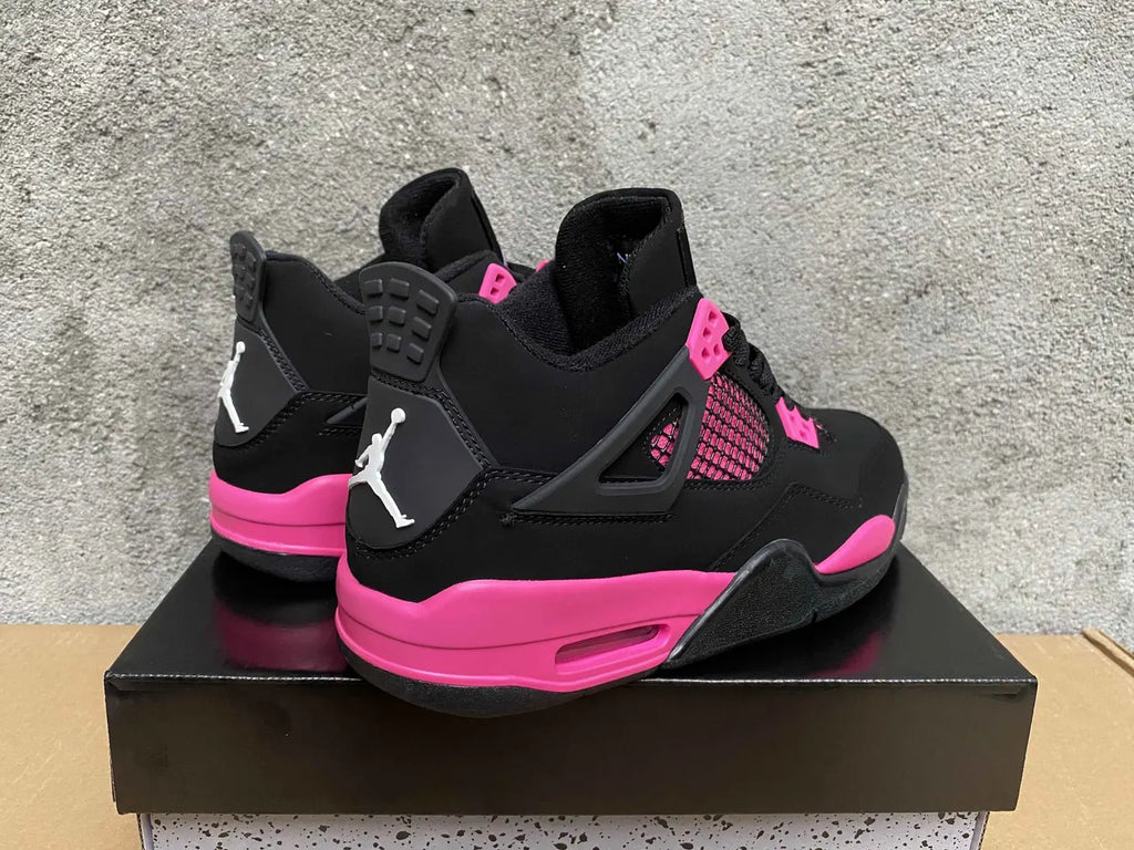 Air Jordan 4 Black Vivid Pink - Hình 2