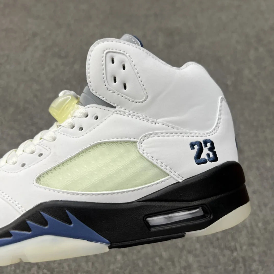 Air Jordan 5 White Navy - Hình 2