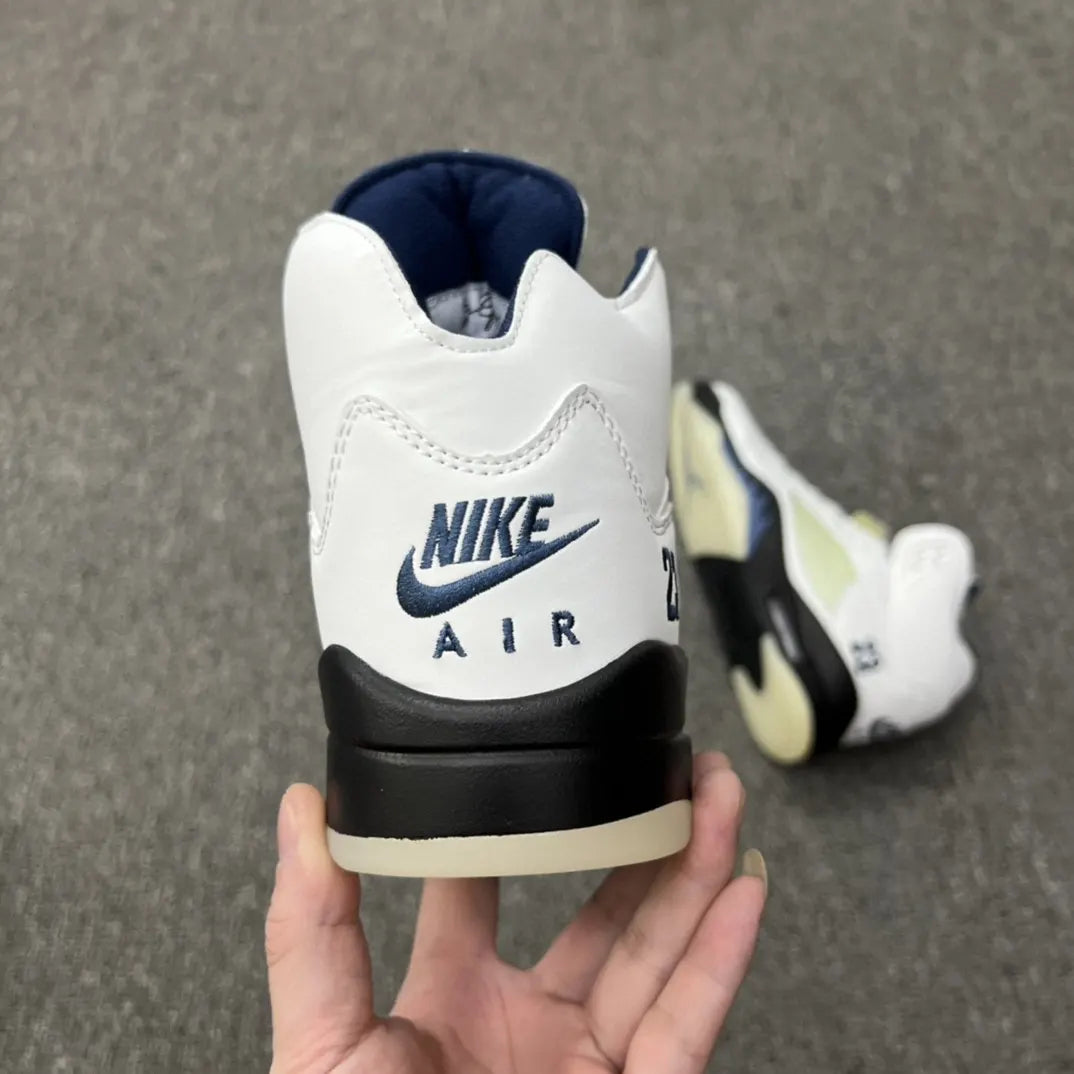 Air Jordan 5 White Navy - Hình 3