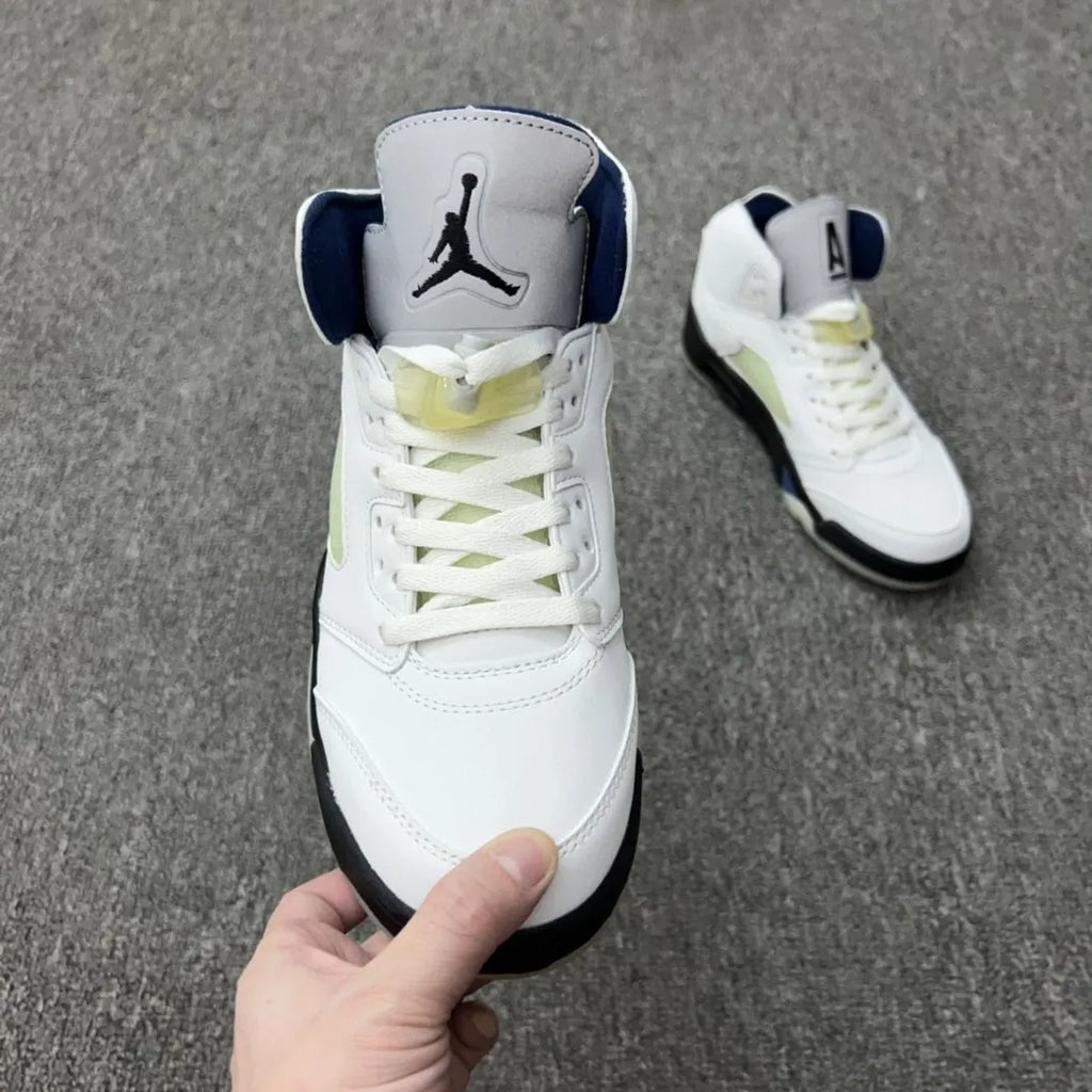 Air Jordan 5 White Navy - Hình 8