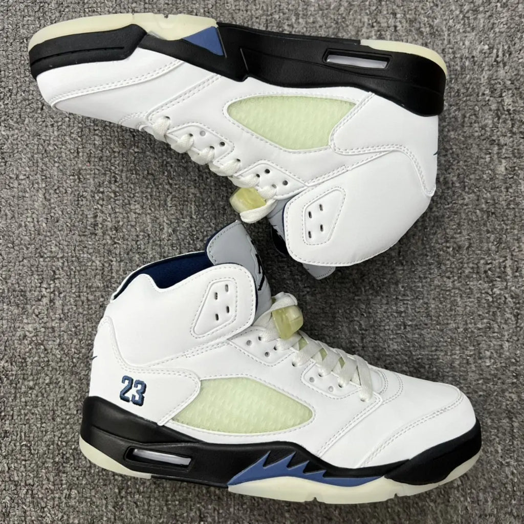 Air Jordan 5 White Navy - Hình 6