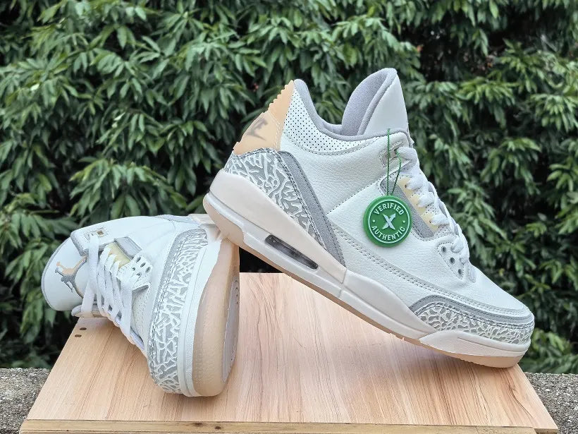 Air Jordan 3 White Cement Custom Heel - Hình 4