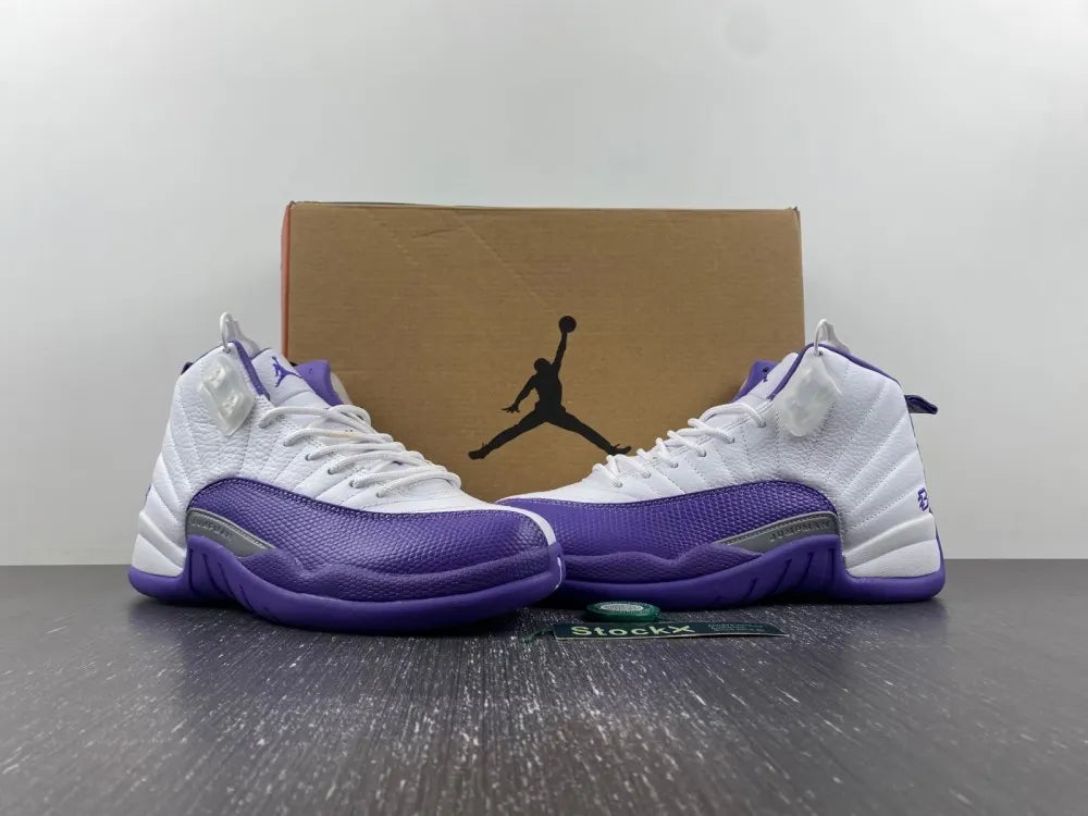 Air Jordan 12 White/Purple - Hình 16