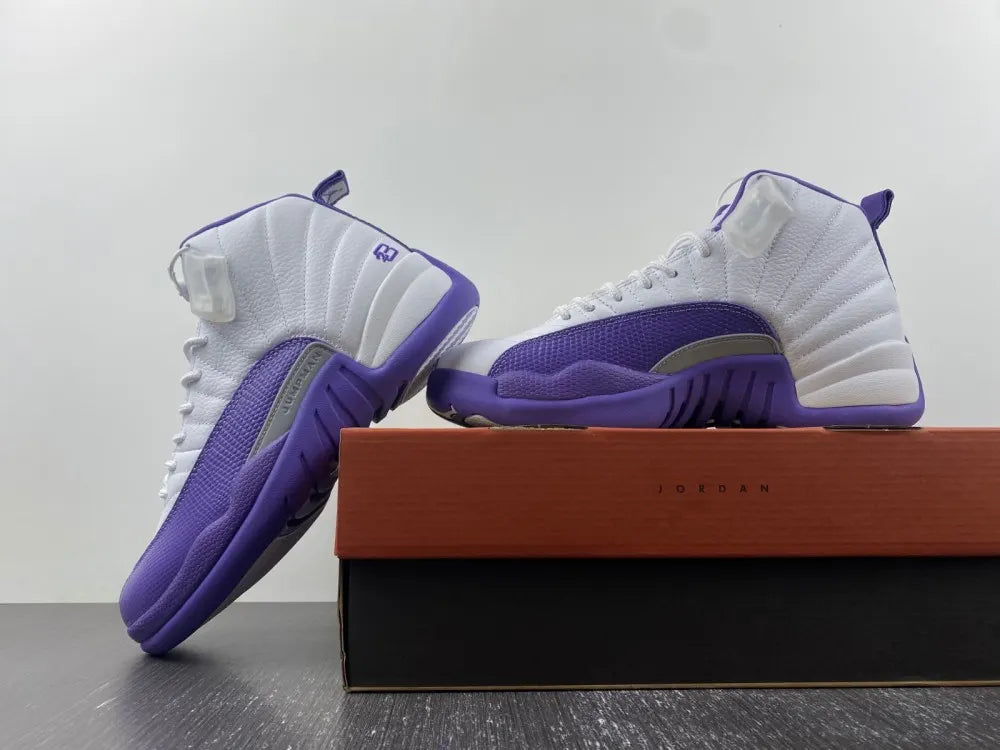 Air Jordan 12 White/Purple - Hình 9
