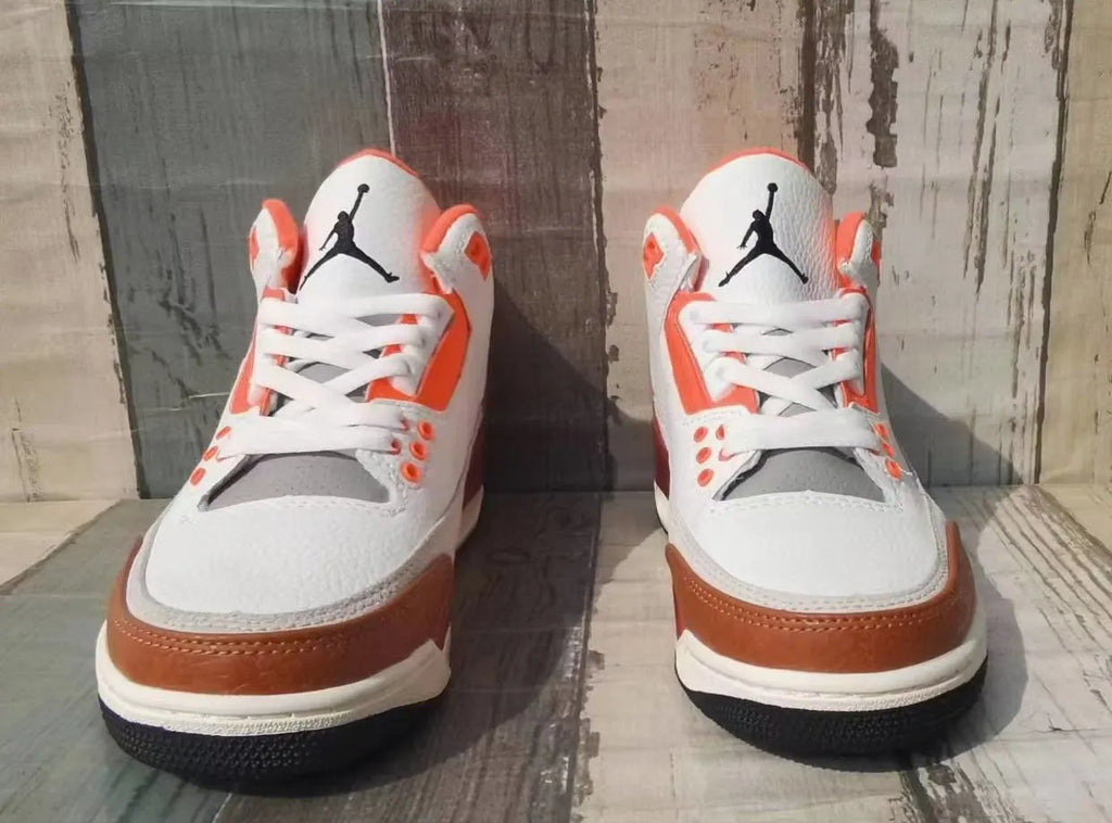 Air Jordan 3 White Orange - Hình 4