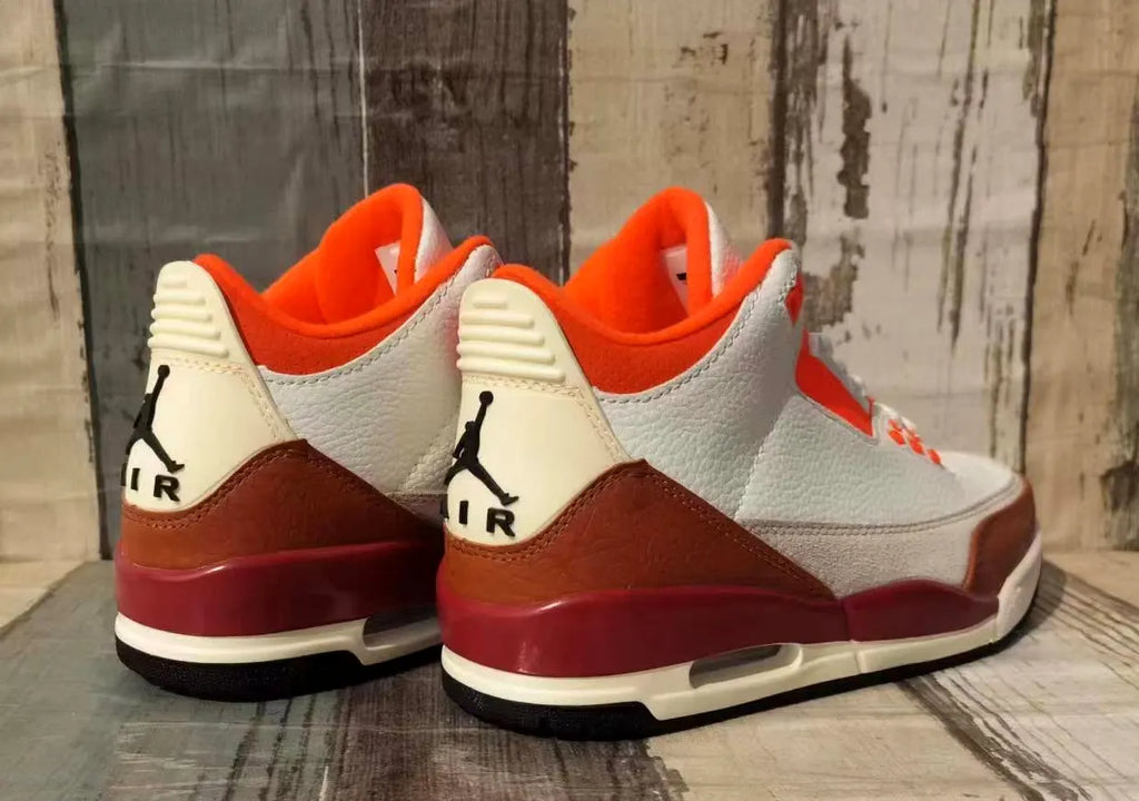Air Jordan 3 White Orange