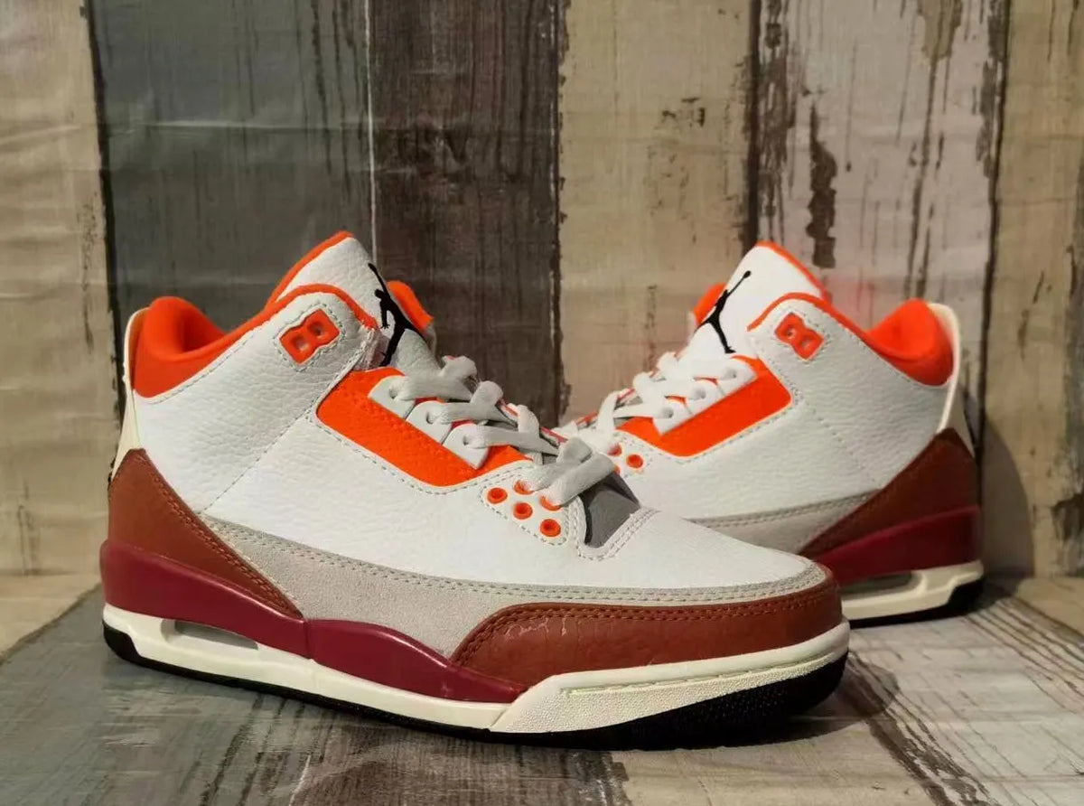 Air Jordan 3 White Orange - Hình 2
