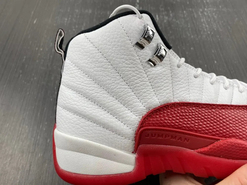 Jordan 12 Retro White Red - Hình 5