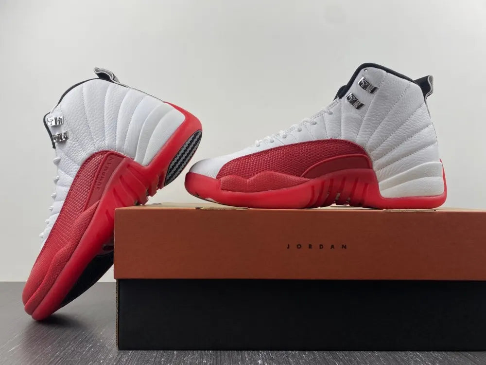 Jordan 12 Retro White Red - Hình 3
