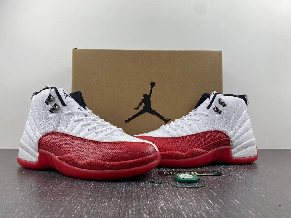 Jordan 12 Retro White Red - Hình 11