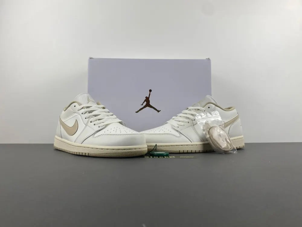 Air Jordan 1 Low White Sand - Hình 12