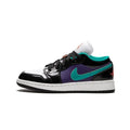 Air Jordan 1 Low Black Teal Purple - Hình 2