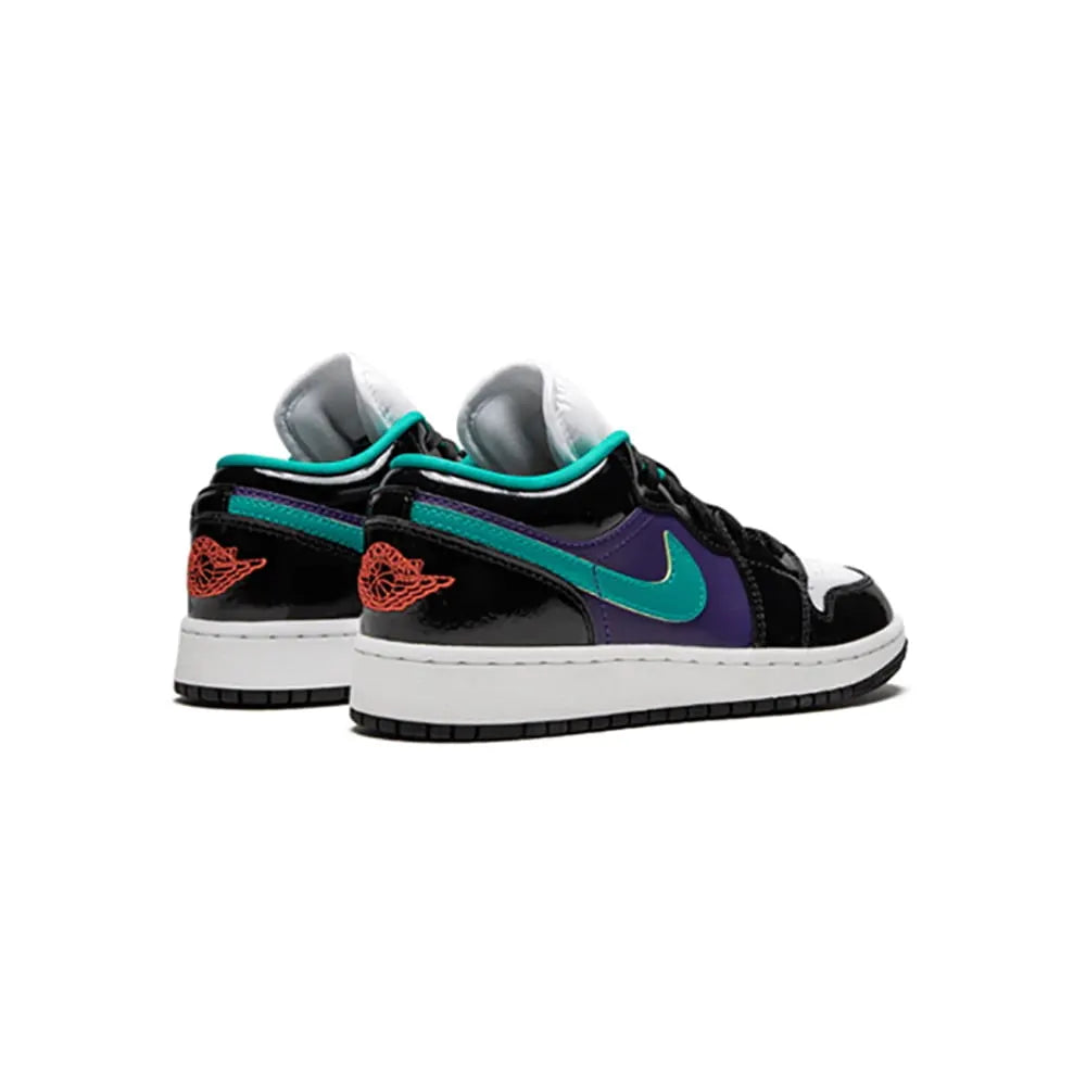 Air Jordan 1 Low Black Teal Purple - Hình 3
