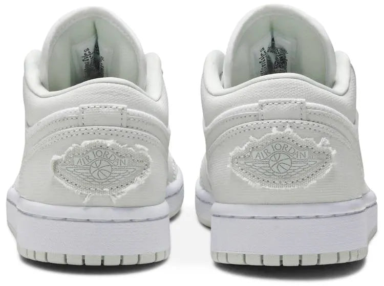 deconstructed Air Jordan 1 Low White Grey - Hình 5