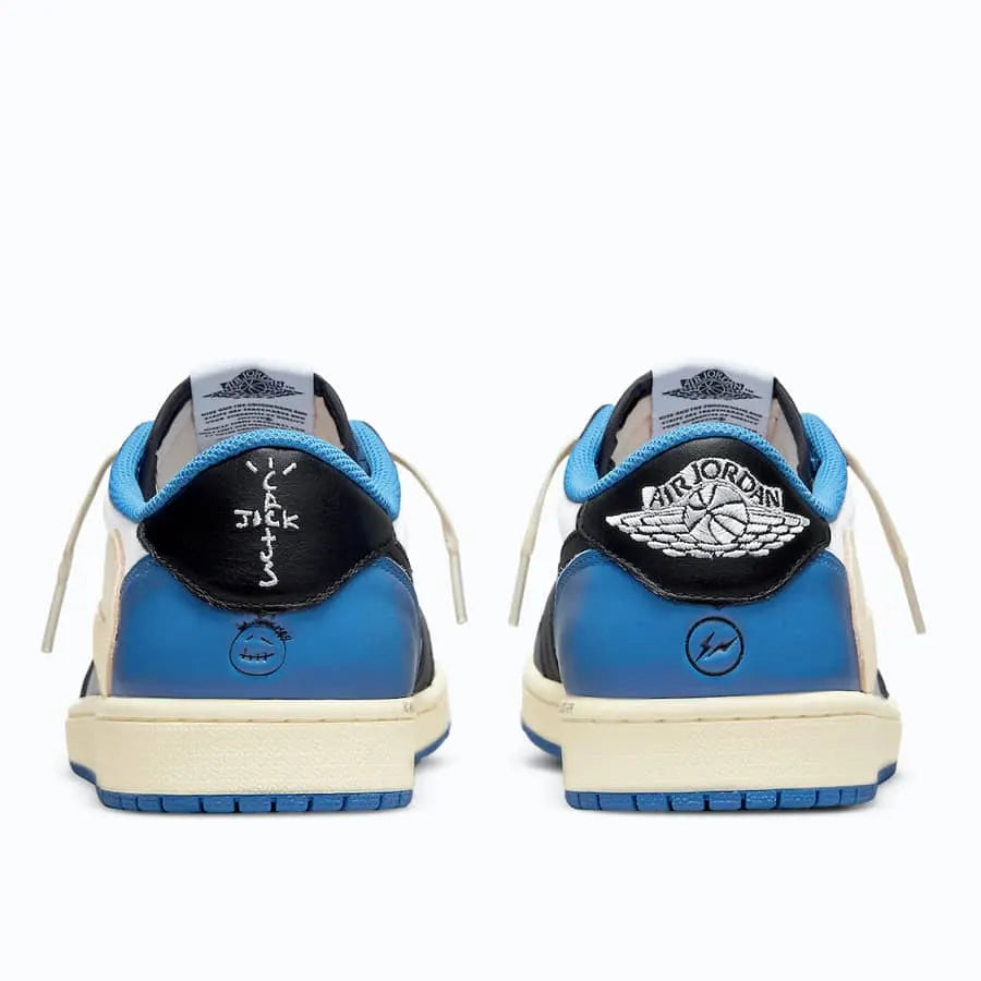 Jordan 1 Low Travis Scott Black Phantom Blue Accent - Hình 2