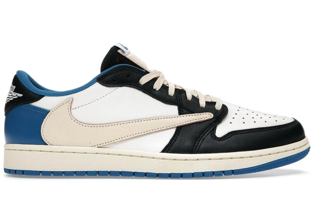 Jordan 1 Low Travis Scott Black Phantom Blue Accent - Hình 3