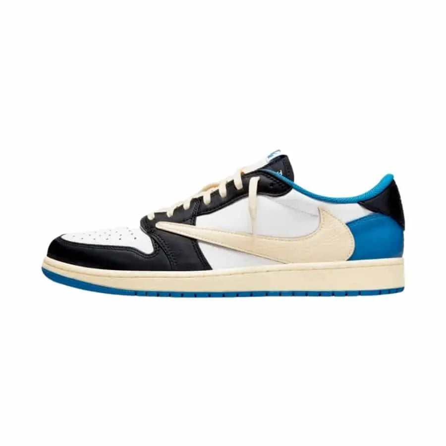 Jordan 1 Low Travis Scott Black Phantom Blue Accent - Hình 5
