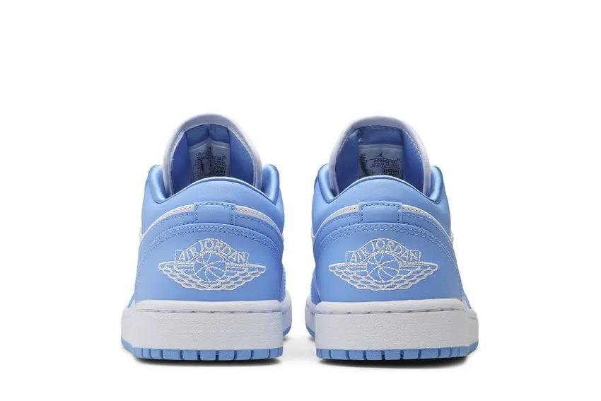 premium Air Jordan 1 Low White/Blue - Hình 4