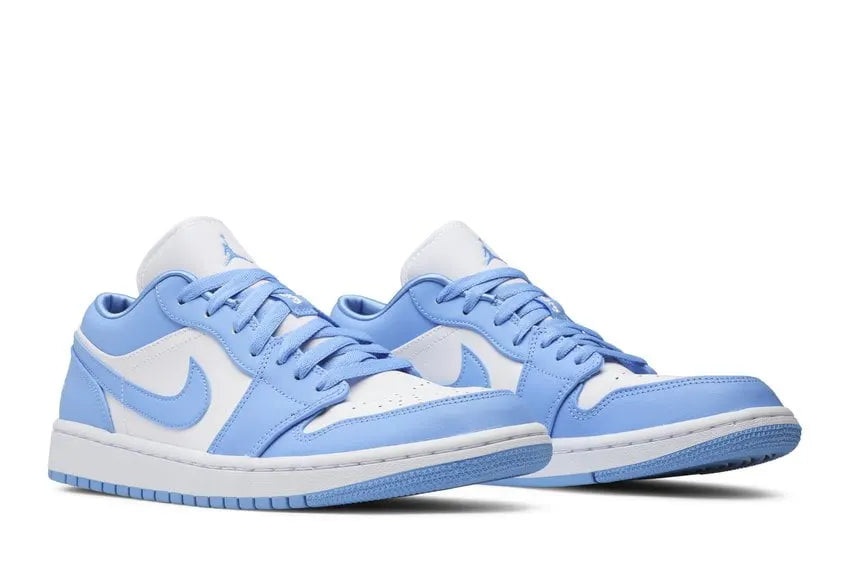 premium Air Jordan 1 Low White/Blue - Hình 5