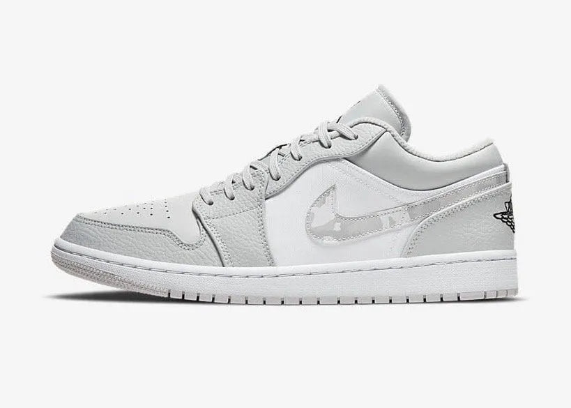 Jordan 1 Low Grey White Camo - Hình 2