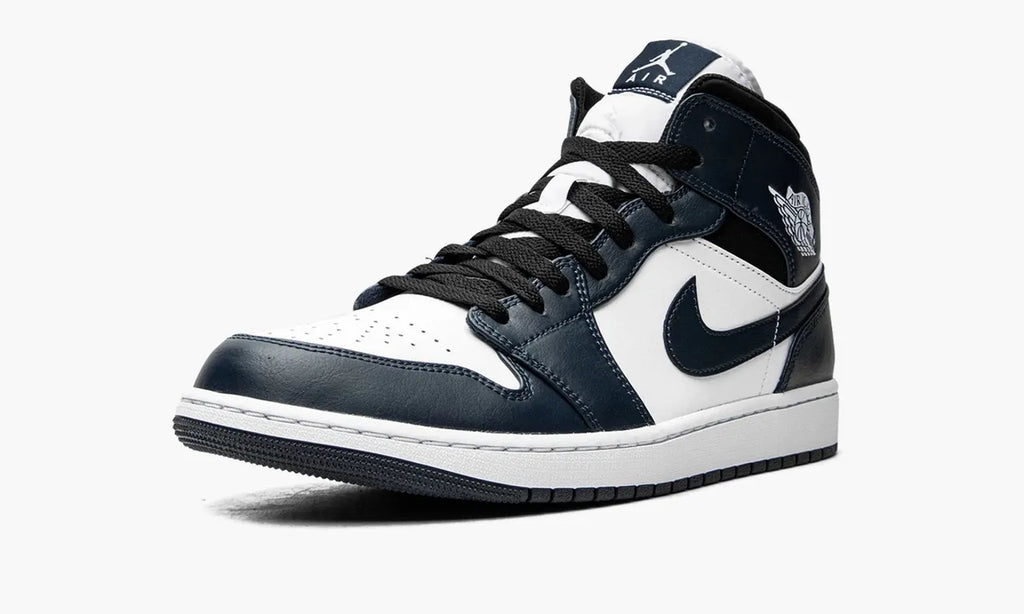 Air Jordan 1 Mid White/Navy - Hình 5