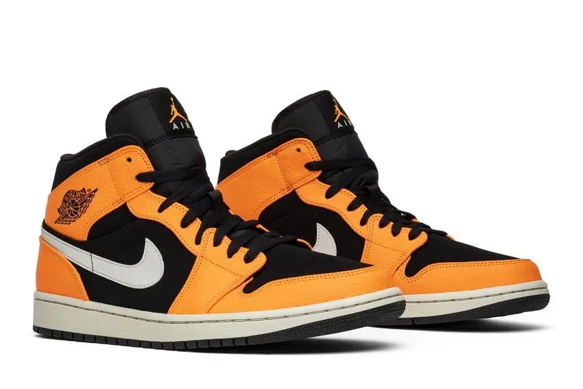 Jordan 1 Mid Black Orange - Hình 5