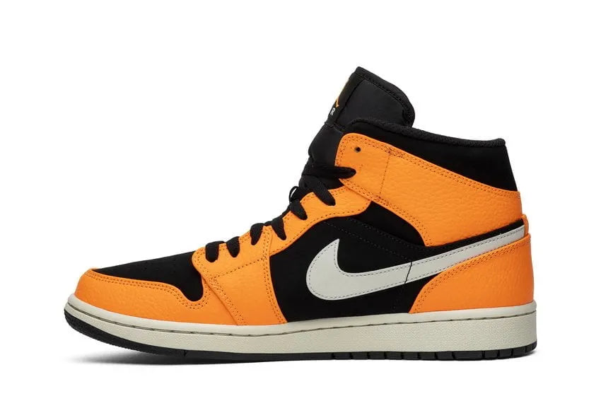 Jordan 1 Mid Black Orange - Hình 2